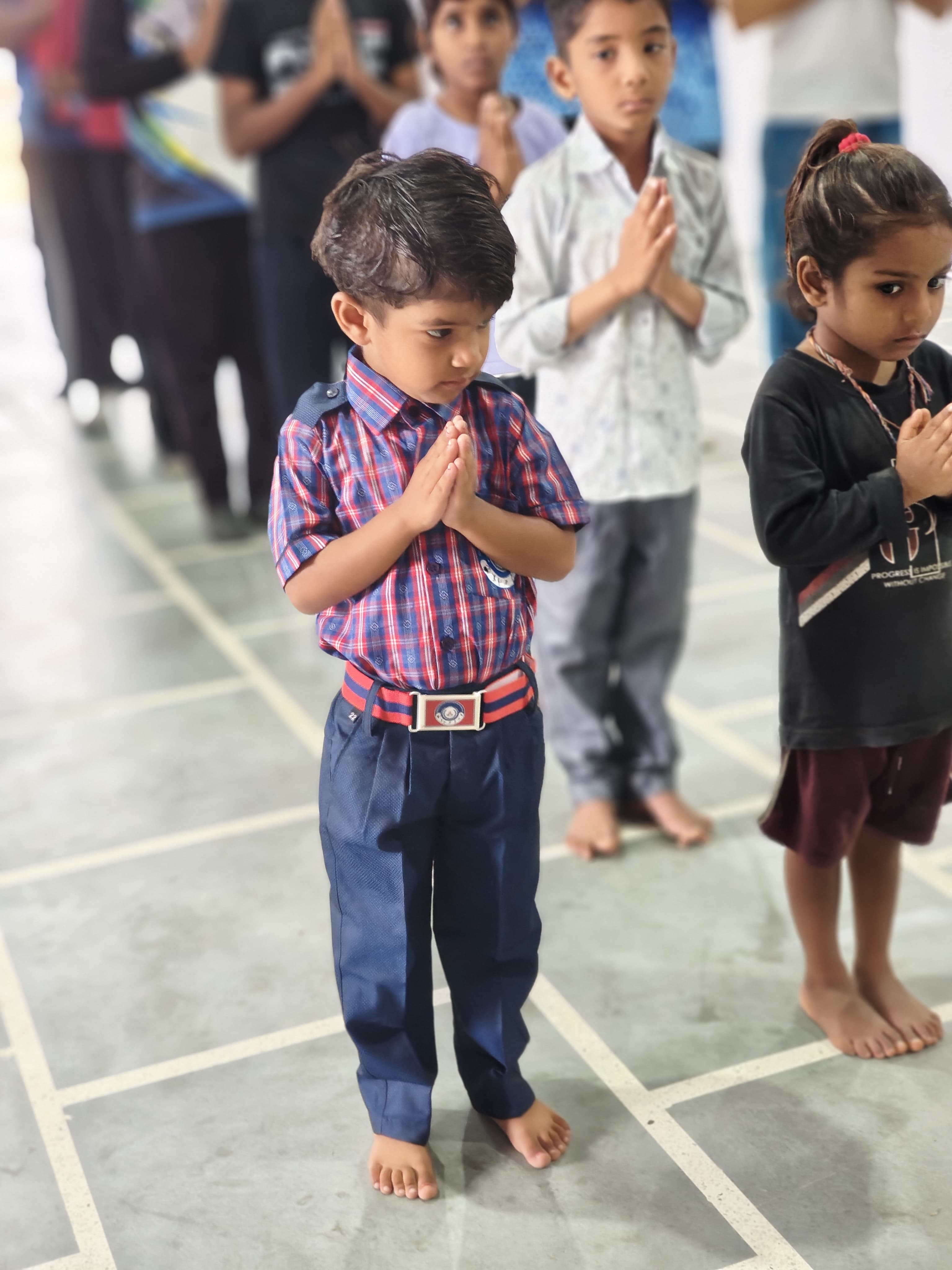 Students playing