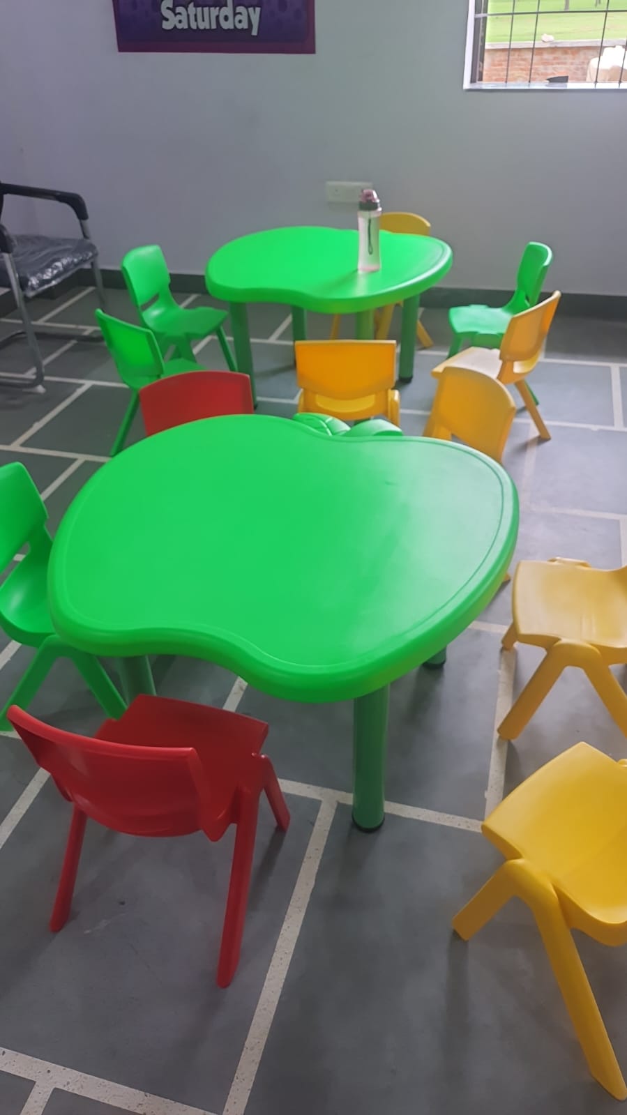Students in art class