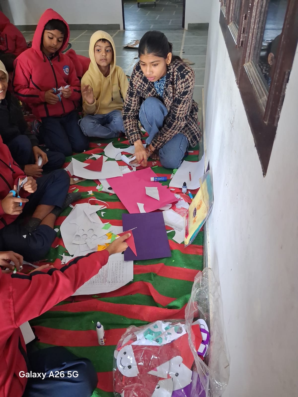Students doing science experiment