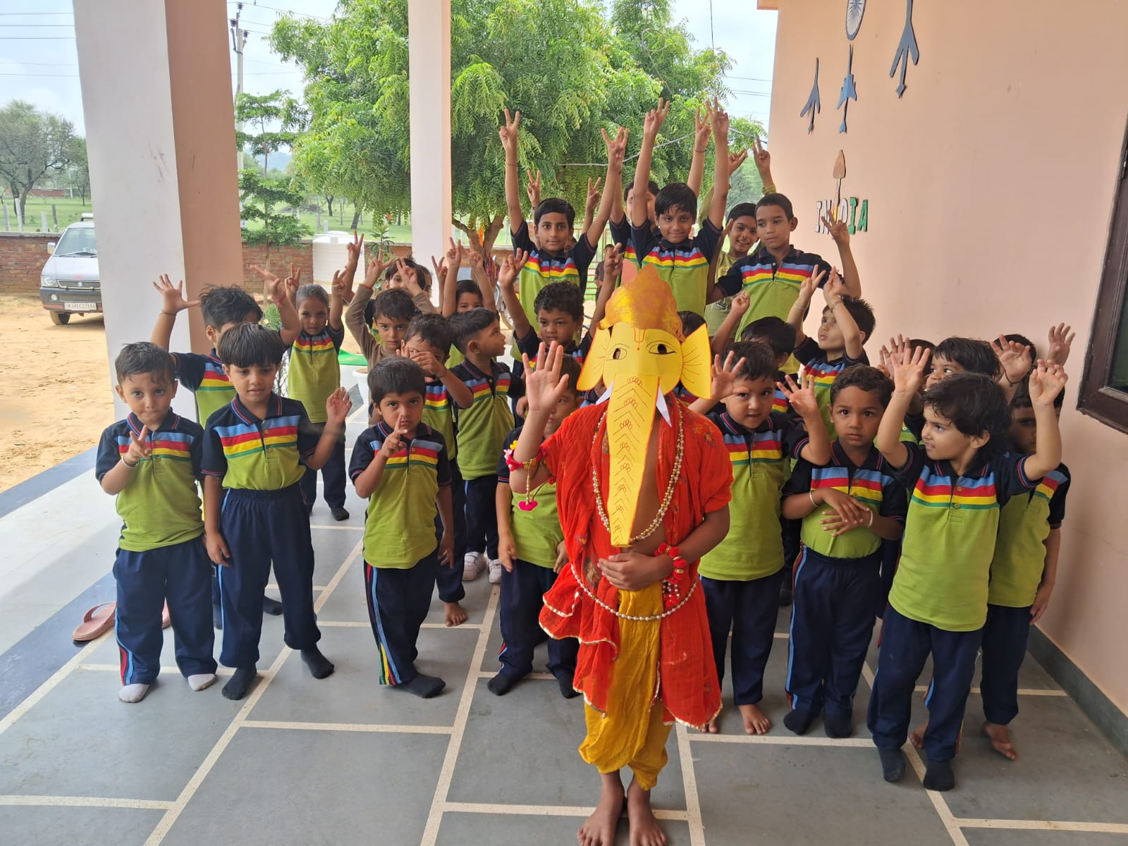 Students with instruments