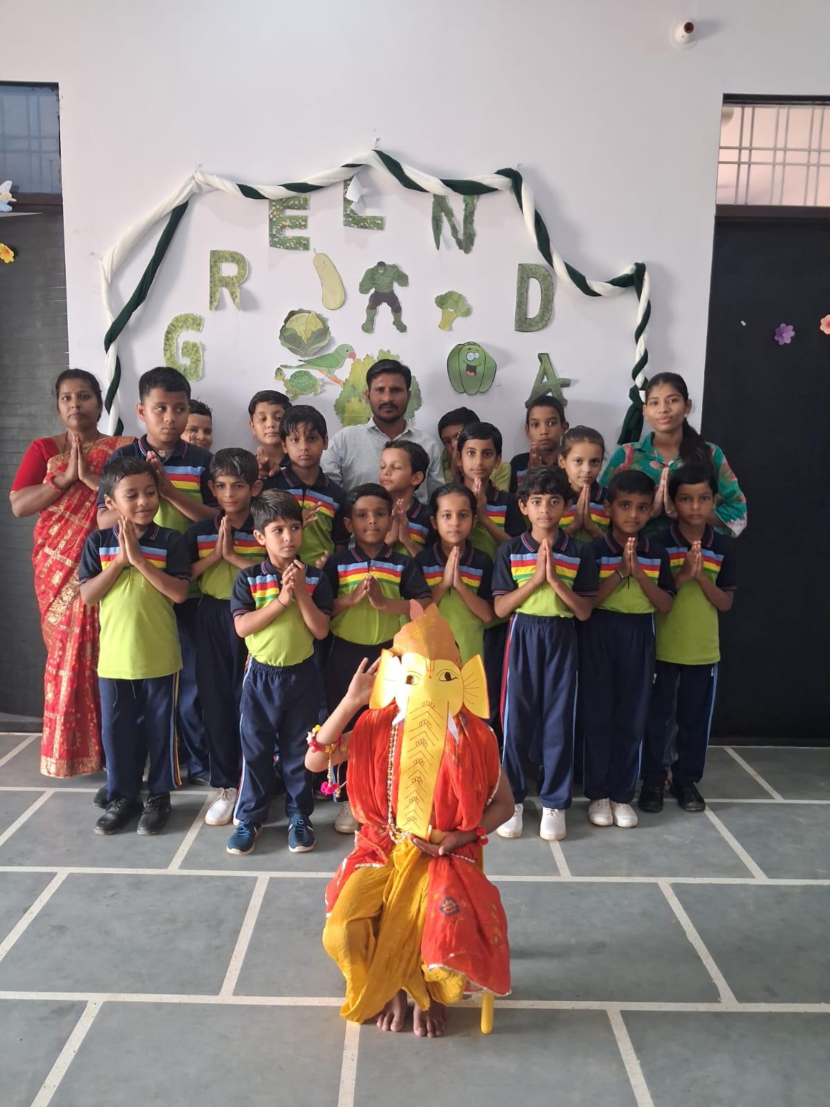 Students doing science experiment