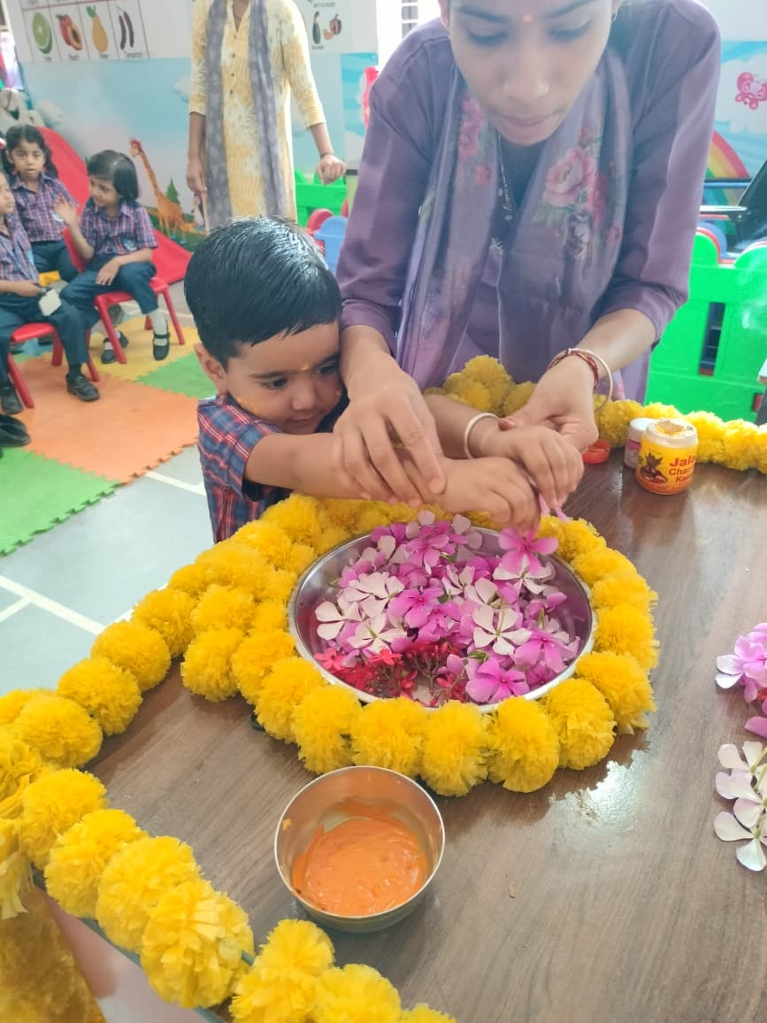 Students doing science experiment