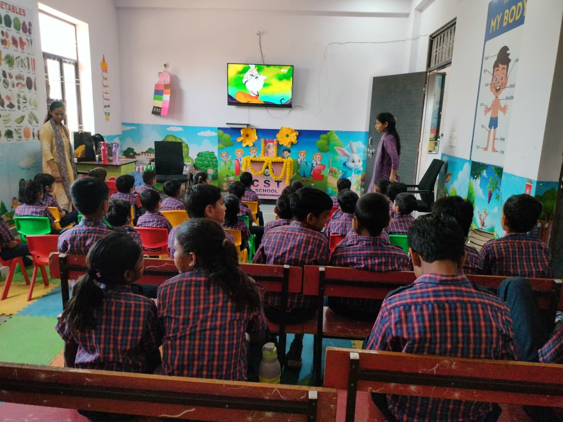 Students doing science experiment