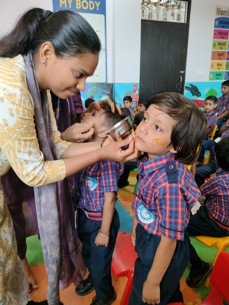 Students doing science experiment