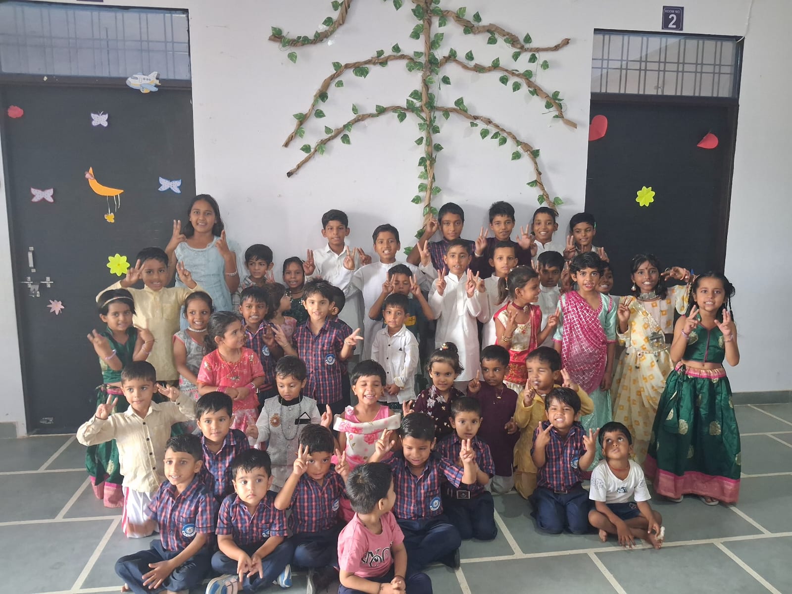 Students doing science experiment