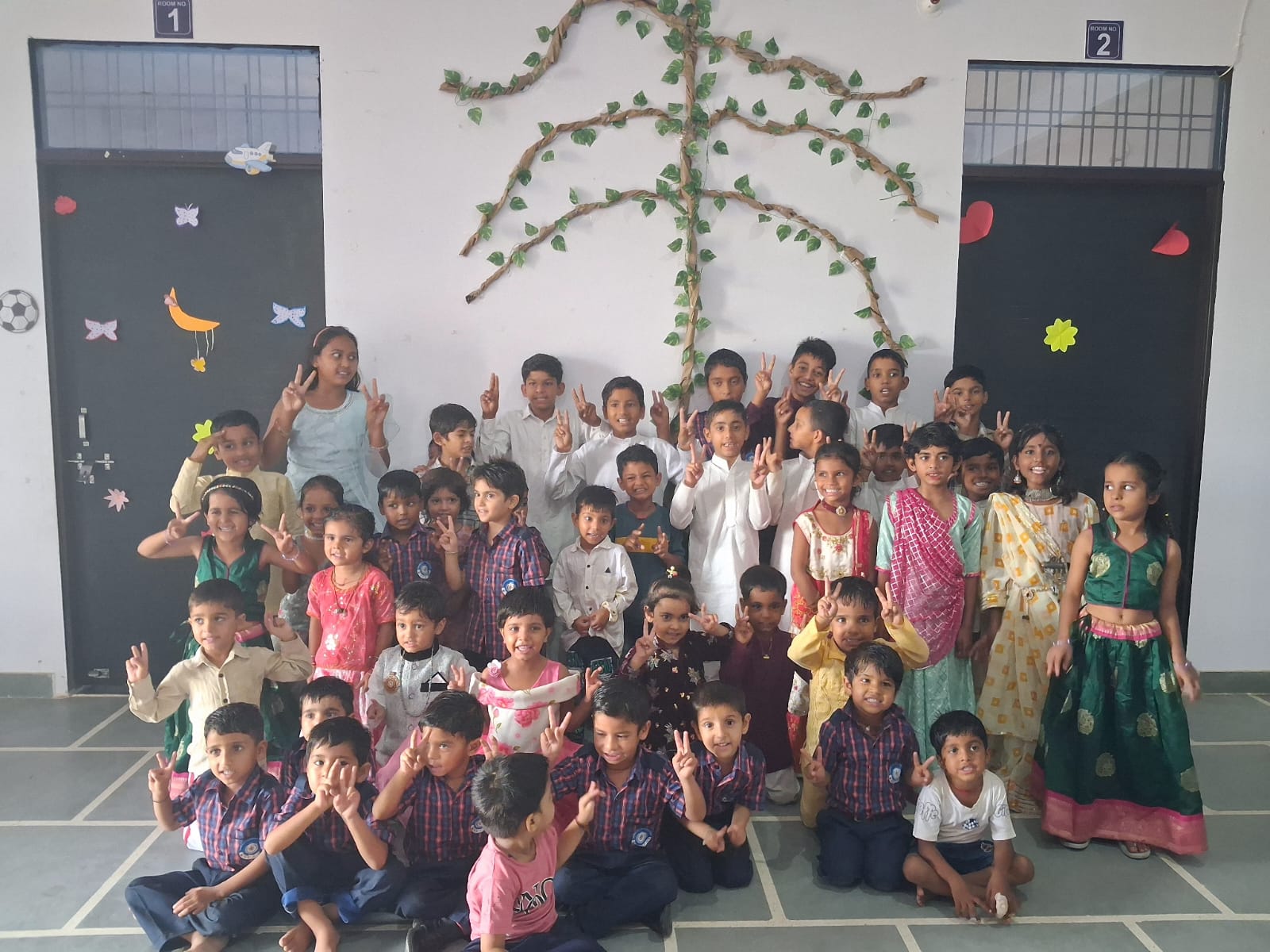 Students doing science experiment