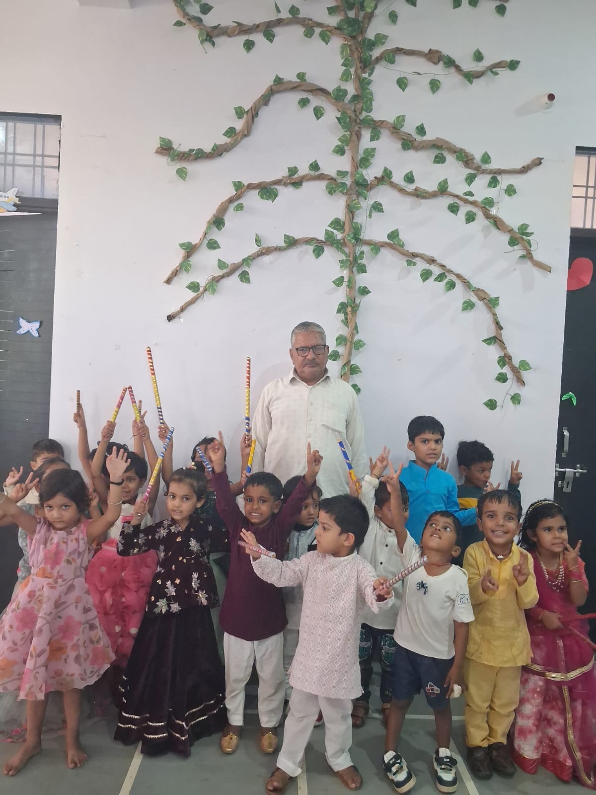 Students doing science experiment