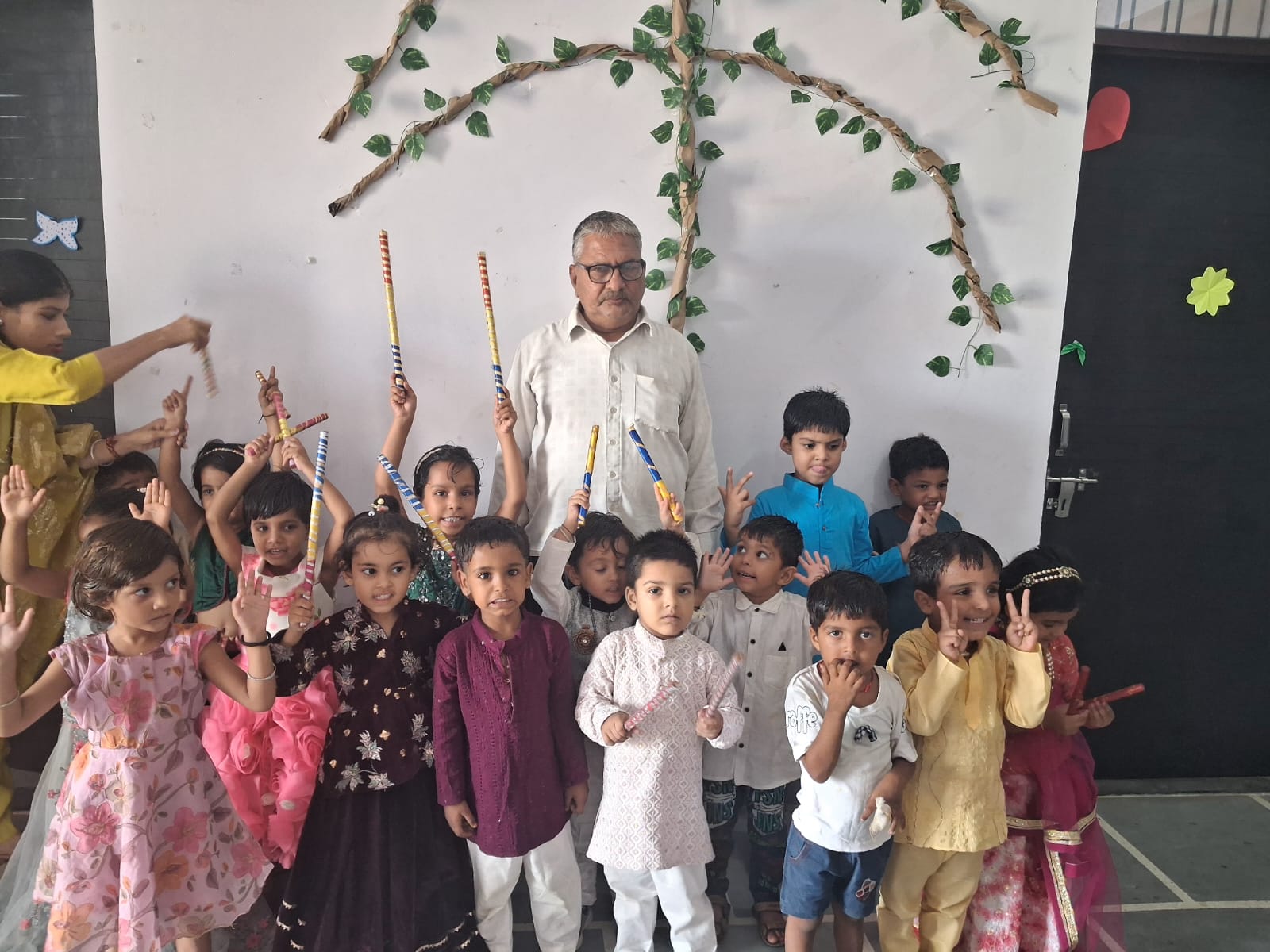 Students doing science experiment