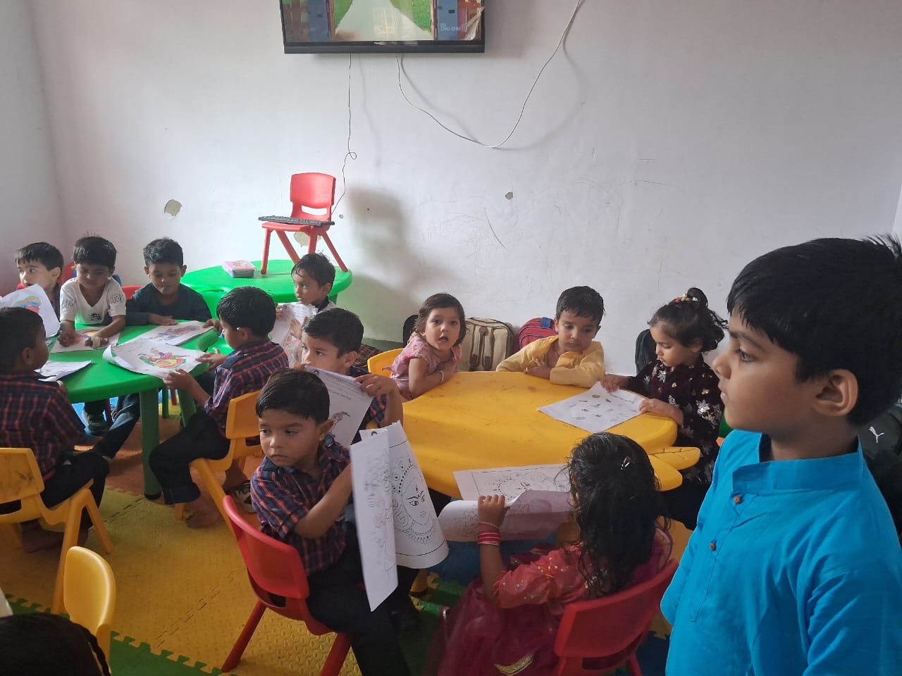 Students doing science experiment