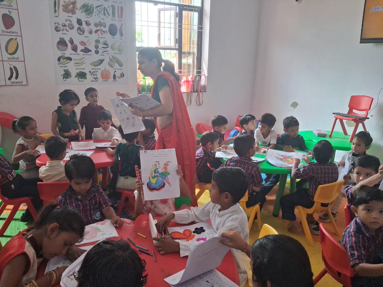 Students doing science experiment