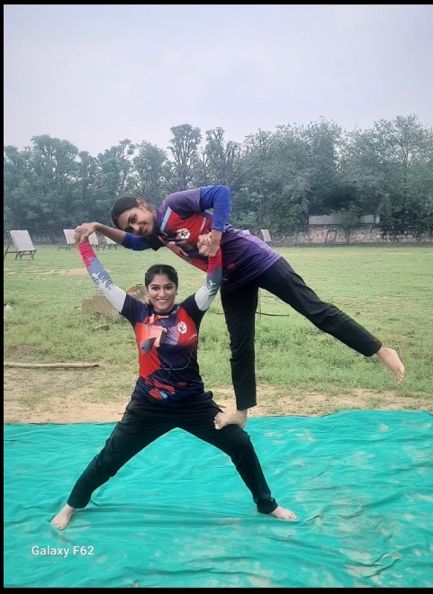 Students performing at a cultural festival